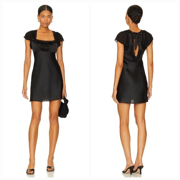 Free People Dresses & Skirts - Free People x Revolve Violet Visions Slip Mini in Black Combo